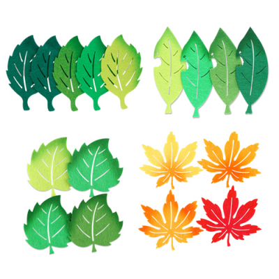 [유니아트] 펠트 나뭇잎 신형 투톤 (5종 택1) N25