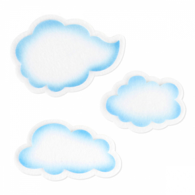 [유니아트] 펠트 구름세트 투톤 (3개입) N3.5