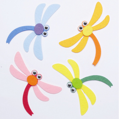 [위시펠트] 잠자리A (4개, 10X7.5cm) N4