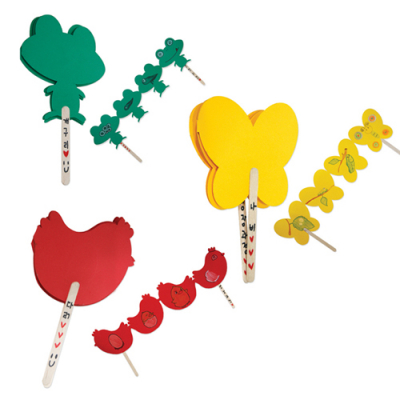 [유니아트] 한살이 성장과정 만들기 (닭/나비/개구리 3종 택1)