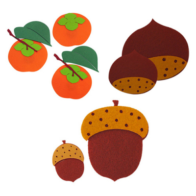 [위시펠트] 가을 열매 (감/알밤/도토리 3종 택1) N4