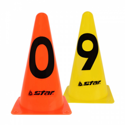 [스타스포츠] 뉴 숫자 칼라콘 세트 (10개입, 13.5X23cm, 2컬러 택1)