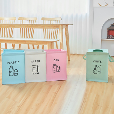[위시스타] 간편한 재활용 분리수거함 4종세트 (120X30X40cm)