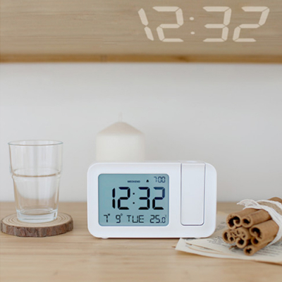 [소원별] 스마트빔 프로젝션 탁상시계 (14.7X3.4X8.8cm)