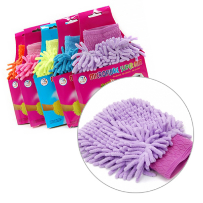 [소원별] 다용도 극세사 청소용 장갑 (1개, 20X18.5cm)