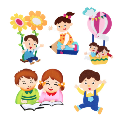 [유니아트] 펠트 사랑하는 친구들 (1개입, 5종 택1)