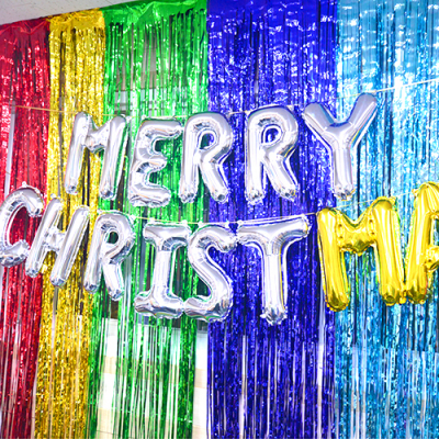 [파티클럽] 수술커튼 장식 (1개, 1X3M, 7컬러 택1)