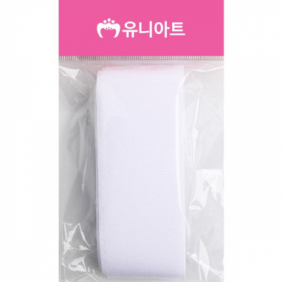 [유니아트] 무접착 찍찍이 흰색 까슬이+보슬이 세트 (5X45cm)