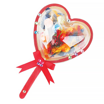 [유니아트] 하트 막대사탕 만들기 (사탕포함, 9.5X15cm)