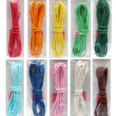 [유니아트] 굵은 종이지끈 컬러혼합 (10개묶음,  4mmX3.3M)