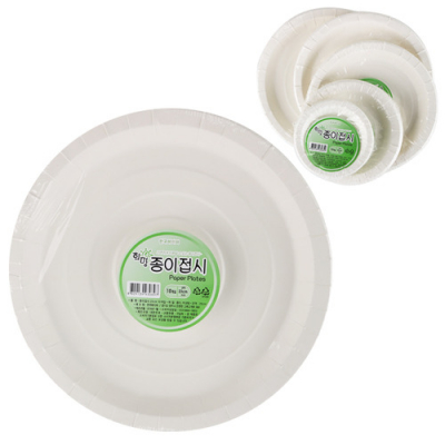 [유니아트] 종이접시 (10개입, 3종 택1)