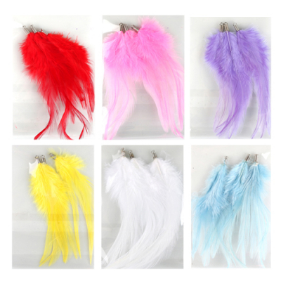 [유니아트] 고리깃털 (2.5X12cm, 6컬러 택1)