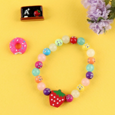 [유니아트] DIY 야광 딸기 팔찌 만들기 (지름 8cm)