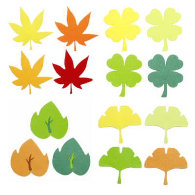 [위시펠트] 나뭇잎 (단풍잎/은행잎/잎사귀/나뭇잎/네잎클로버 5종 택1) N40