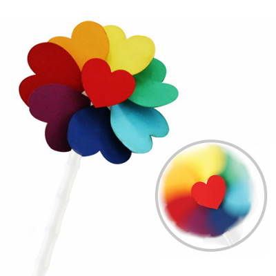 [유니아트] 사랑 하트 바람개비 만들기 (13.5X21cm)