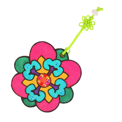 [유니아트] 우리나라 전통문양 손거울 만들기 2번 (7x7cm)