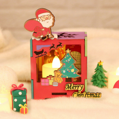 [유니아트] 크리스마스 무드등 만들기 (7X12cm) W038