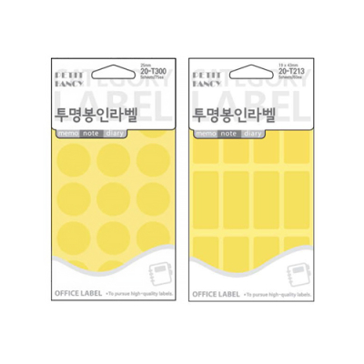 [쁘띠팬시] 투명 봉인 스티커 (3종 택1)