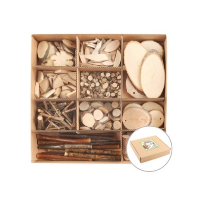 [유니아트] 천연나무 조각A 12종세트