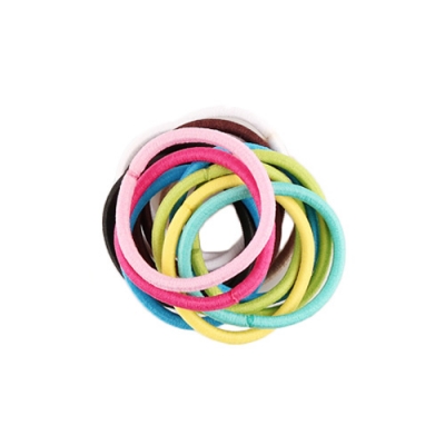 [유니아트] 칼라 머리끈 색상혼합 (약15개, 5cm)