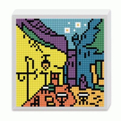 [꼬메빔보] 보석십자수 액자 만들기_세계명화 (7종택1, 15X15cm)