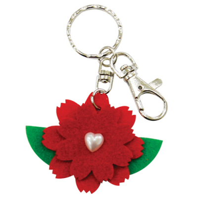 [유니아트] 펠트 카네이션 열쇠고리 만들기 (6.5X10cm) DIY322