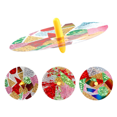 [유니아트] 포일아트 투명 팽이 만들기 (2개입, 10cm)