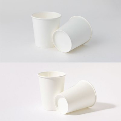 [소원별] 깨끗해지구 생분해PLA 백색 종이컵 무지 (50개, 10/12온스 2종 택1)