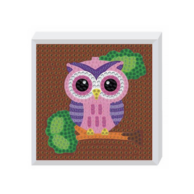 [꼬메빔보] 초등 데코비즈 빅 보석십자수 행운의 부엉이 (15X15cm)