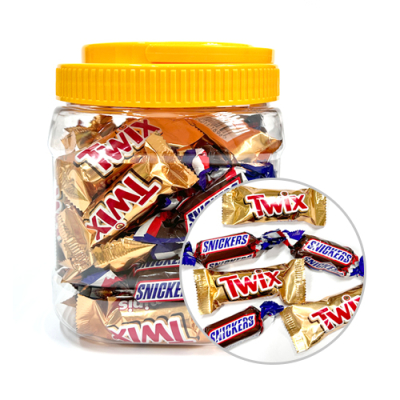 [소원별] 초등간식 스니커즈&트윅스 2종혼합 (약50개, 525g, 수업자료 제공)