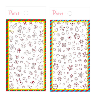 [쁘띠팬시] 라인박 크리스마스 스티커 (크리스마스/스노우 2종 택1)