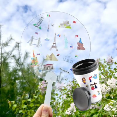 [소원별] 스티커 붙이기 세계여행 (부채/퍼즐/텀블러 3종 택1)