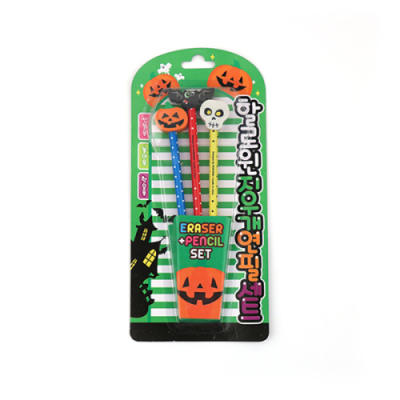 [토마토팬시] 할로윈 3P지우개연필세트
