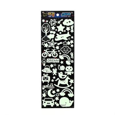 [토마토팬시] 야광 스티커 (4종 1세트)