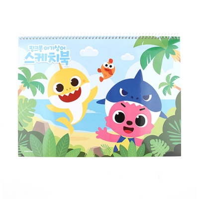 [토마토팬시] 핑크퐁 아기상어 스케치북 (3종 1세트)