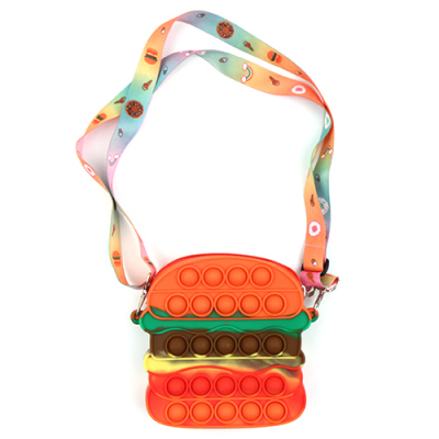 [토마토팬시] 햄버거 푸쉬팝 가방