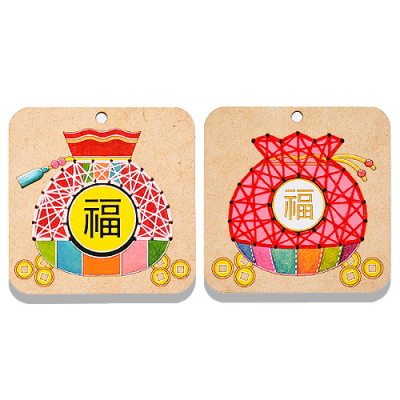 [YSEM] 복주머니 스티치 스트링아트 (2종 택1)