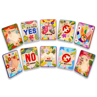 [YSEM] 흡연예방교육 우드 컬러링 (10종택1)