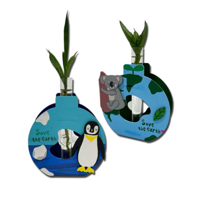 [YSEM] 지구환경보호 시험관 아트 꽃병 만들기 (2종택1)