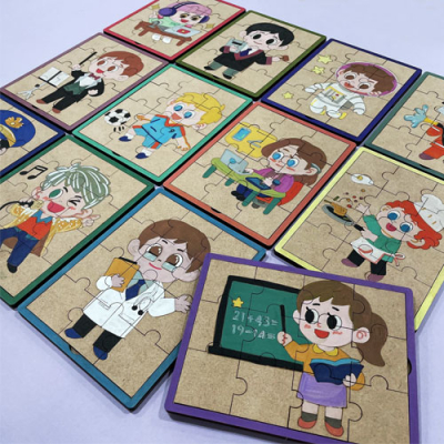 [YSEM] 나의직업시리즈 우드 퍼즐 만들기 (12종택1)