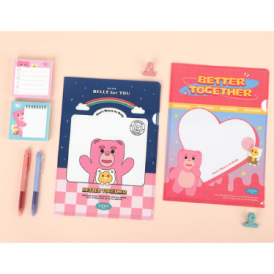 [희망노트] 밸리곰 L홀더 2매입(2색 택1)