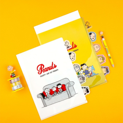 [희망노트] 피너츠 5포켓 화일(2색 택1)