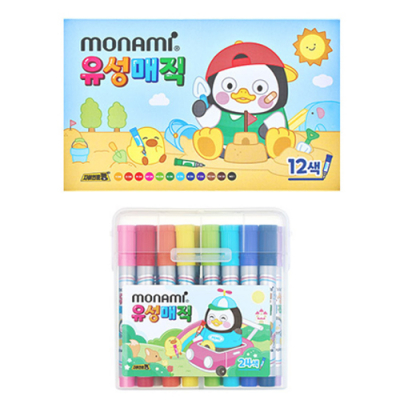 [모나미] 펭수 유성매직 세트(12색/24색 택1)