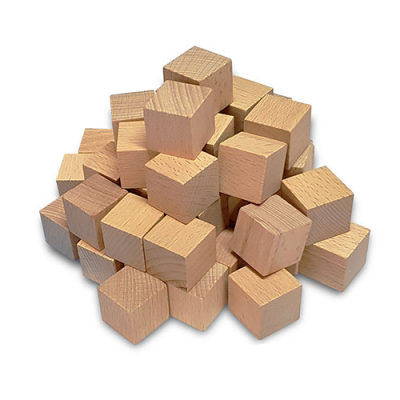 [조엔] 똑똑한큐브 쌓기나무(유럽산비치목) 100P (보관주머니증정)