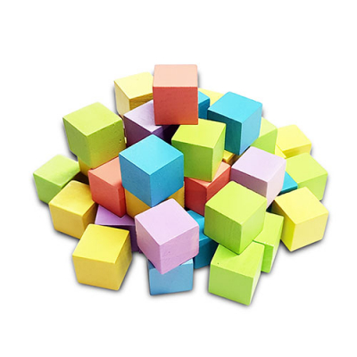[조엔] 똑똑한큐브 쌓기나무(칼라) 100P (보관주머니증정)
