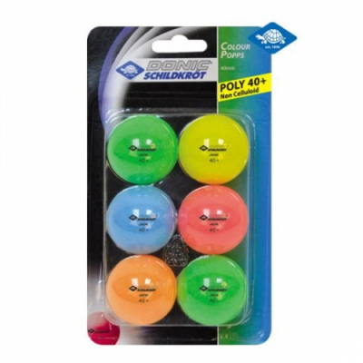[Donic] 컬러 탁구공 COLOR POPPS 6P 1세트