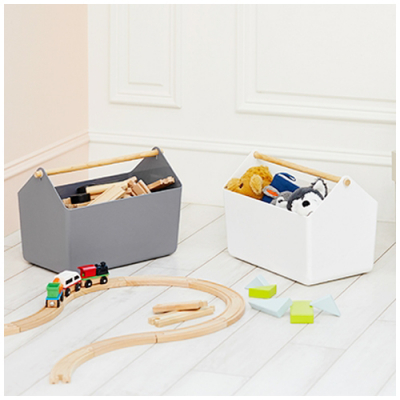 [시스맥스] 우든 핸들 바스켓 (2색 택1)