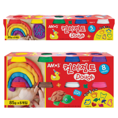 [아모스] 컬러점토 85g + 찍기틀 (5색/8색 택1)