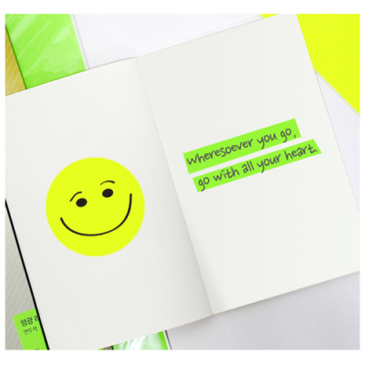 [폼텍] 형광 라벨 10매 (3색 택1)