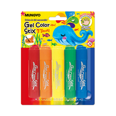 [문교] 젤칼라스틱 5색 크레용